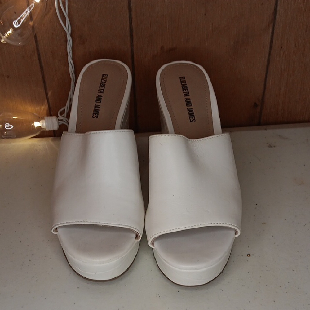 Elizabeth and James Cream Mules